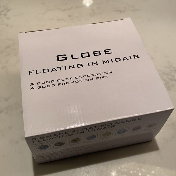 Levitation Globe with LED Lights Magnetic Floating World Map Silver/Black NEW - Picture 3 of 6